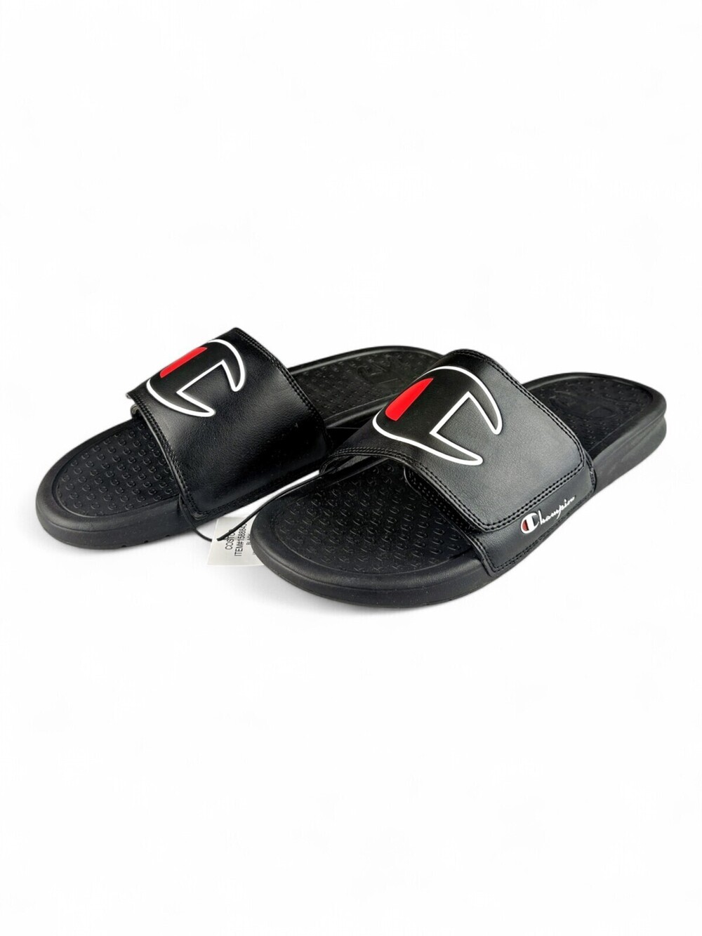 Champion Men's Black Logo Slide Sandals Size 11